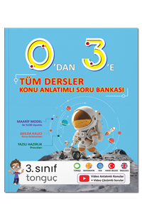 0'dan 3'e Tüm Dersler Konu Anlatımlı Soru Bankası - Tonguç Akademi kitap kapağı
