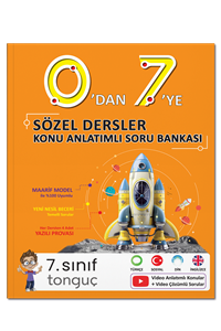 0'dan 7'ye Sözel Konu Anlatımlı Soru Bankası - Tonguç Akademi kitap kapağı