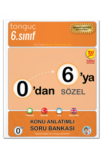 0'dan 6'ya Sözel Konu Anlatımlı Soru Bankası - Tonguç Akademi kitap kapağı