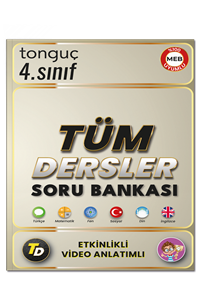4. Sınıf Tüm Dersler Soru Bankası - Tonguç Akademi kitap kapağı