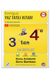 3'ten 4'e Hazırlık Kitabı - Tonguç Akademi kitap kapağı