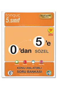 0'dan 5'e Sözel Konu Anlatımlı Soru Bankası - Tonguç Akademi kitap kapağı