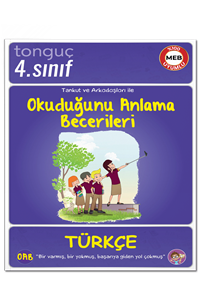 4. Sınıf Türkçe Okuduğunu Anlama Becerileri - Tonguç Akademi kitap kapağı