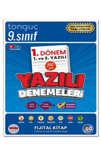 9. Sınıf Yazılı Denemeleri 1. Dönem 1 ve 2. Yazılı - Tonguç Akademi kitap kapağı
