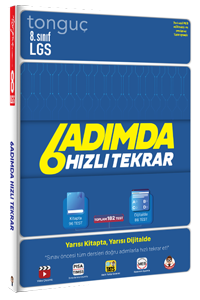 LGS 6 Adımda Hızlı Tekrar - Tonguç Akademi kitap kapağı