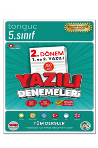 5. Sınıf Yazılı Denemeleri 2. Dönem 1 ve 2. Yazılı - Tonguç Akademi kitap kapağı
