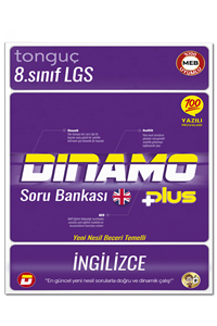8. Sınıf İngilizce Dinamo Soru Bankası - Tonguç Akademi kitap kapağı