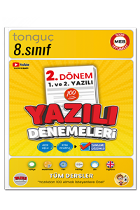 8. Sınıf Yazılı Denemeleri 2. Dönem 1 ve 2. Yazılı - Tonguç Akademi kitap kapağı