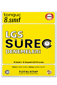 8. Sınıf LGS Süreç Denemeleri - Tonguç Akademi kitap kapağı