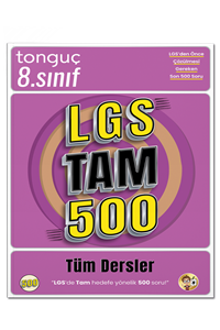 LGS Tam 500 Soru Bankası - Tonguç Akademi kitap kapağı