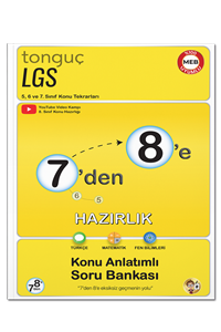 7'den 8'e Hazırlık Kitabı - Tonguç Akademi kitap kapağı