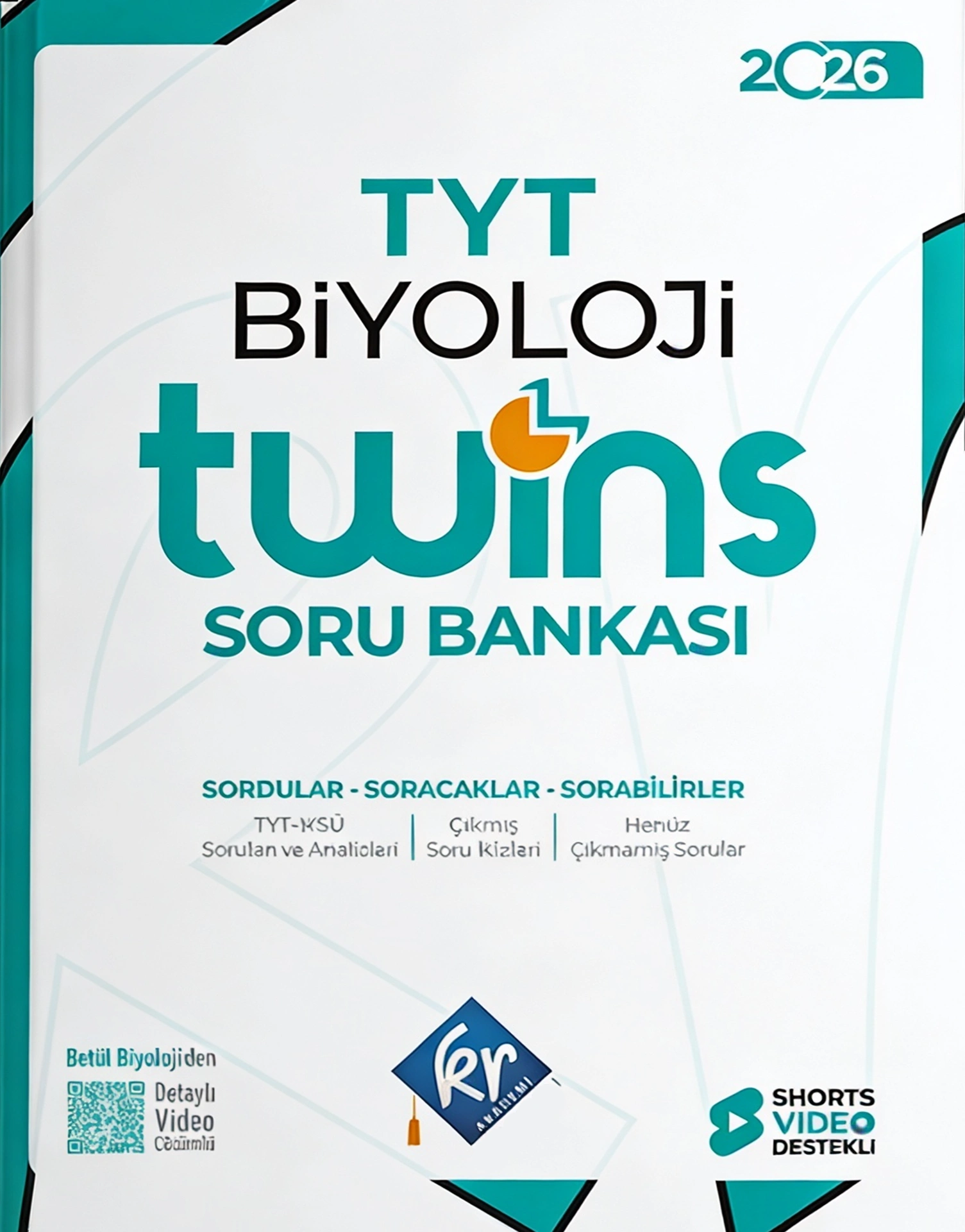 TYT Twins Biyoloji Soru Bankası - KR Akademi kitap kapağı