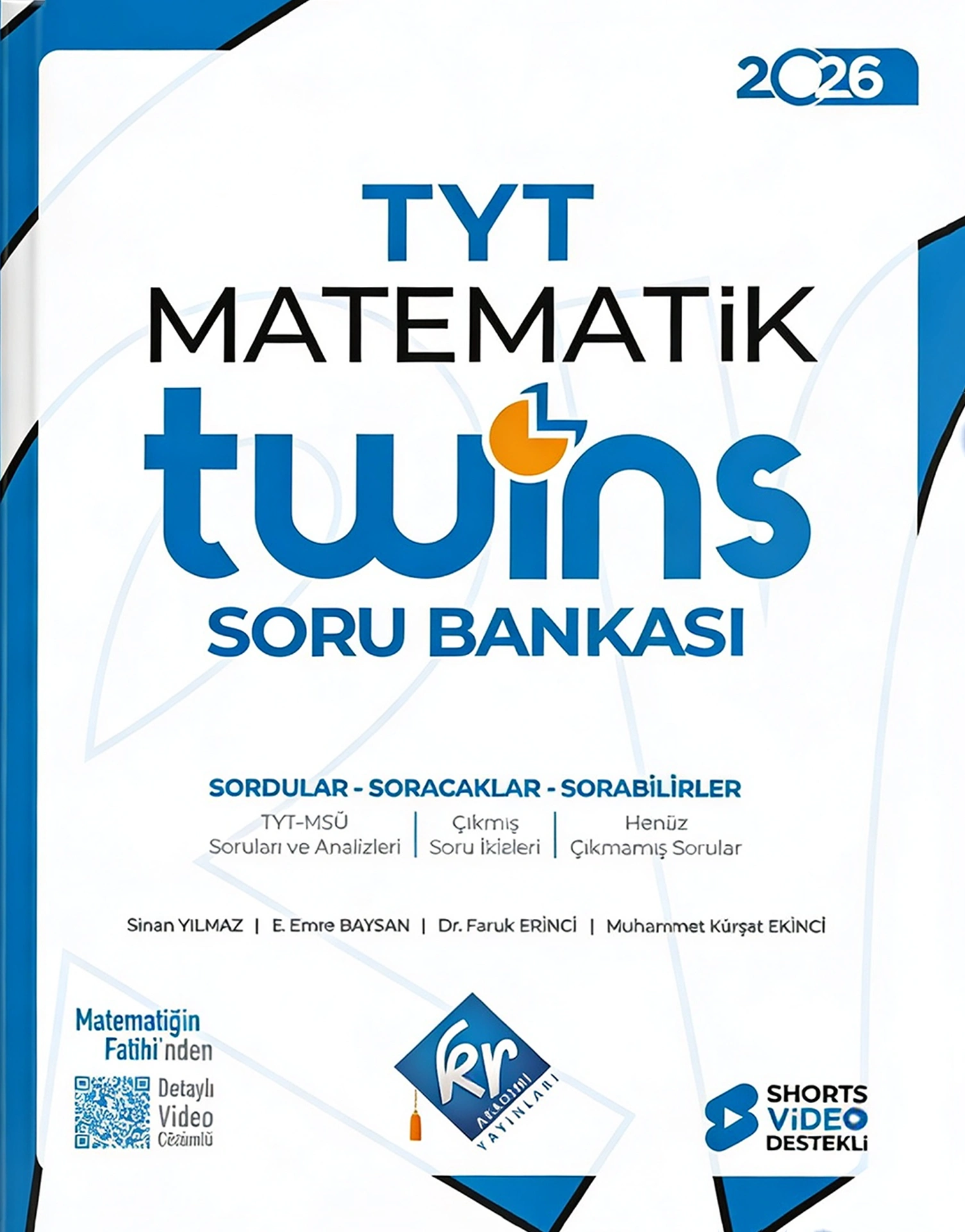 TYT Twins Matematik Soru Bankası - KR Akademi kitap kapağı