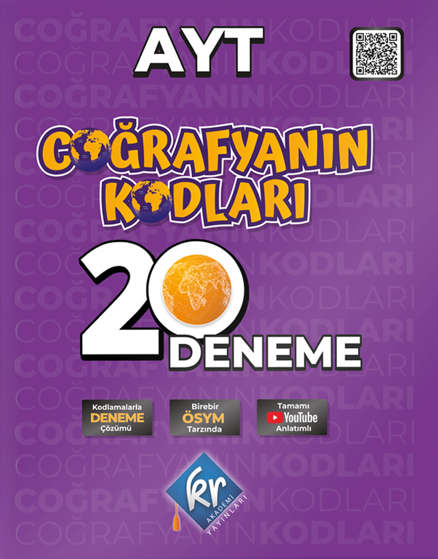 Coğrafyanın Kodları AYT 20 Deneme - KR Akademi kitap kapağı