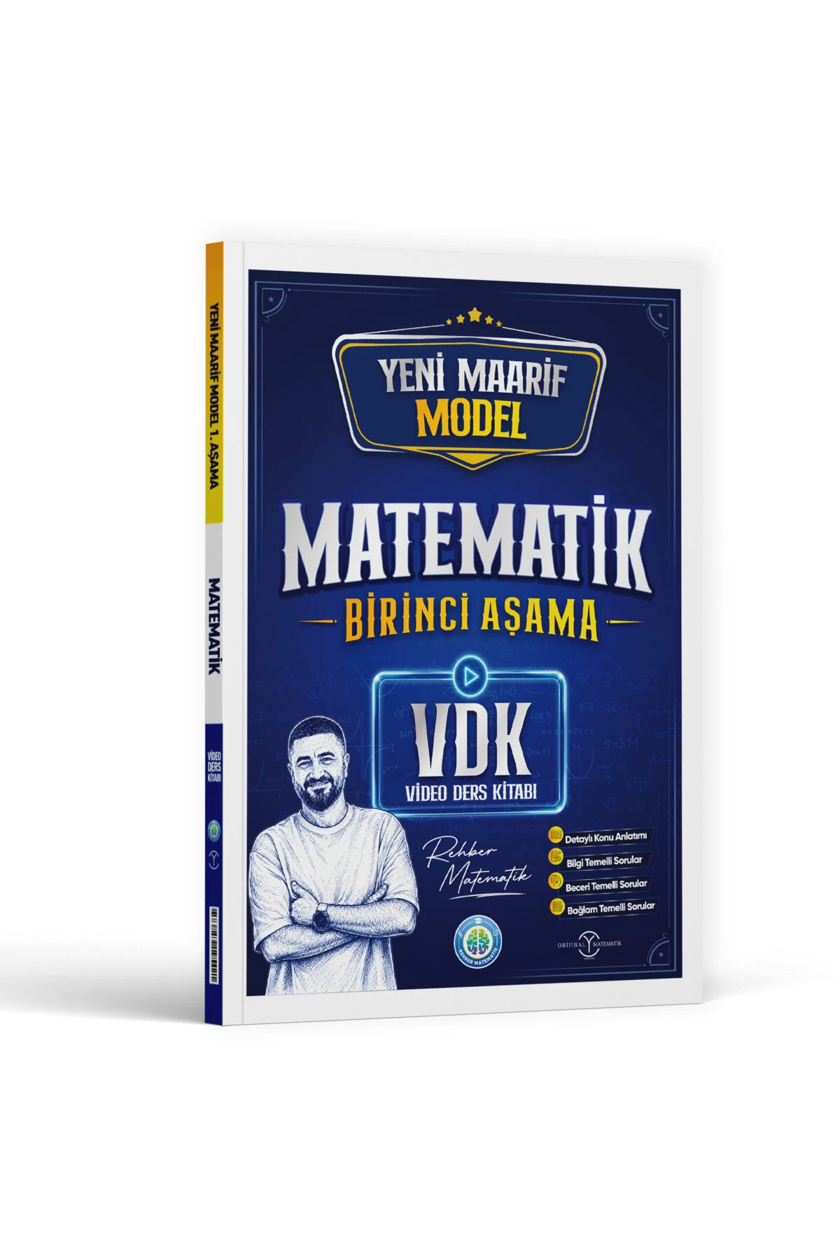 Maarif 1. Aşama Matematik Video Ders Kitabı 2028 - Rehber Matematik kitap kapağı