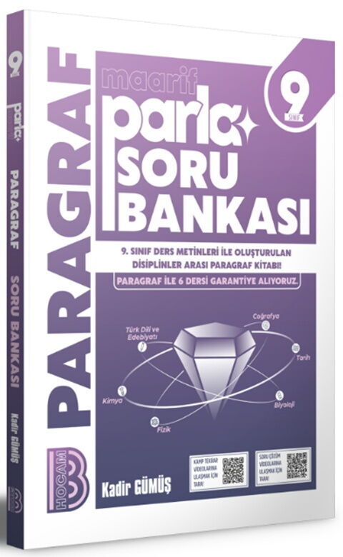 9. Sınıf Maarif Parla Paragraf Soru Bankası - Benim Hocam Yayınları kitap kapağı