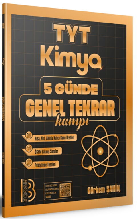 Benim Hocam TYT Kimya 5 Günde Tekrar Kampı - Benim Hocam TYT-AYT kitap kapağı