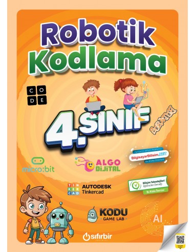4. SINIF ROBOTİK KODLAMA - Sıfırbir Yayınları kitap kapağı