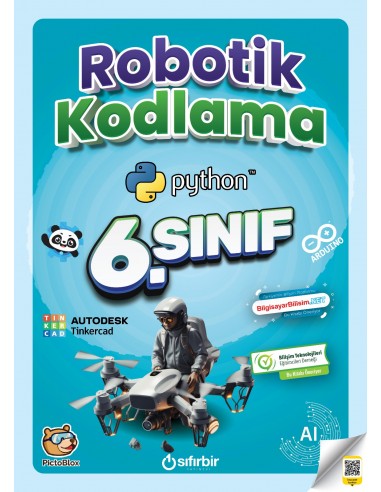 6. SINIF ROBOTİK KODLAMA - Sıfırbir Yayınları kitap kapağı