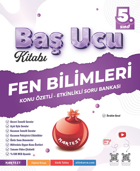 5. SINIF FEN BİLİMLERİ BAŞ UCU KİTABI MAARİF MODELİ - Nartest Yayınevi kitap kapağı