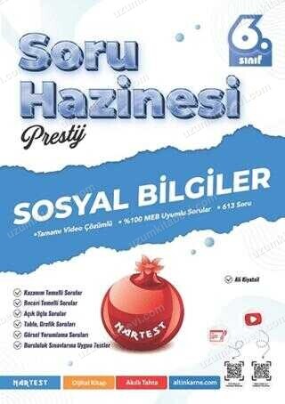 6. SINIF SOSYAL BİLGİLER SORU HAZİNESİ - Nartest Yayınevi kitap kapağı