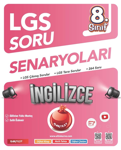 8. SINIF LGS SORU SENARYOLARI İNGİLİZCE - Nartest Yayınevi kitap kapağı