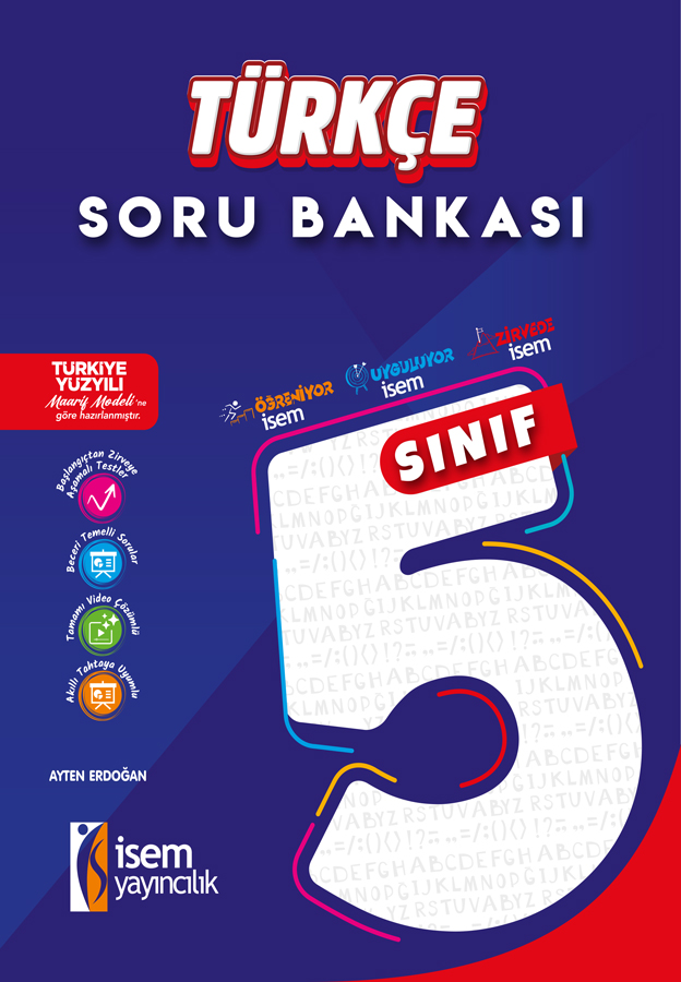 5.SINIF TÜRKÇE SORU BANKASI - İsem Yayıncılık kitap kapağı