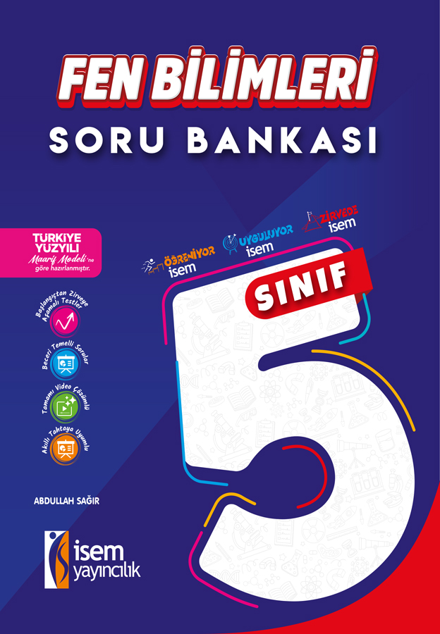 5.SINIF FEN BİLİMLERİ SORU BANKASI - İsem Yayıncılık kitap kapağı