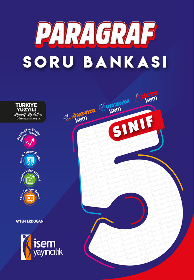 5.SINIF PARAGRAF SORU BANKASI - İsem Yayıncılık kitap kapağı