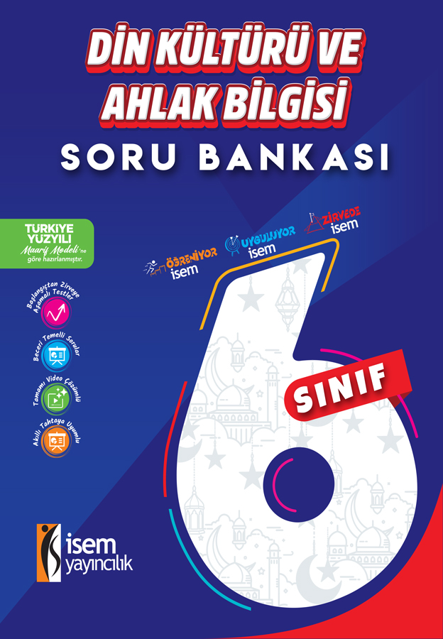 6.SINIF DİN KÜLTÜRÜ VE AHLAK BİLGİSİ - İsem Yayıncılık kitap kapağı