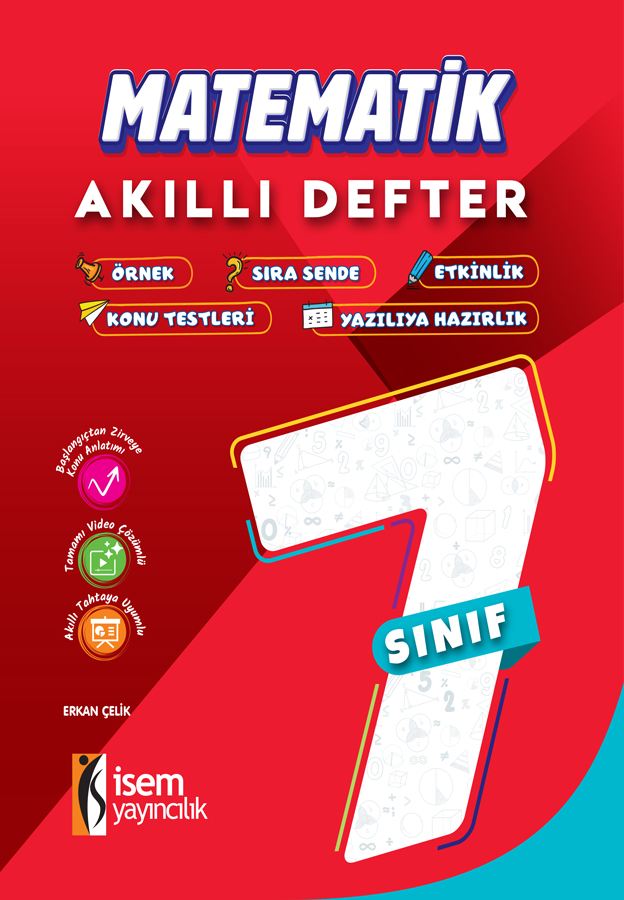 7.SINIF AKILLI DEFTER MATEMATİK - İsem Yayıncılık kitap kapağı
