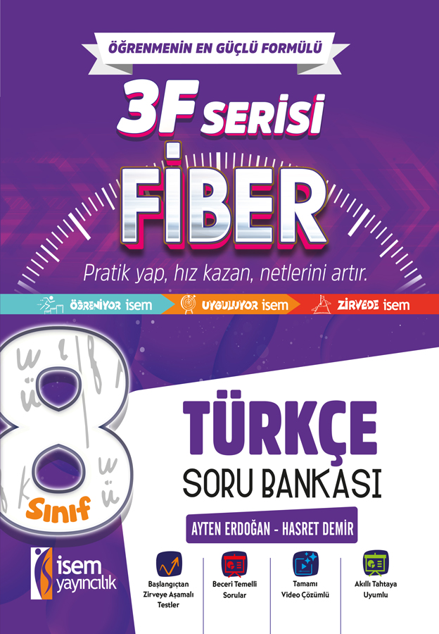 8.SINIF TÜRKÇE SORU BANKASI - İsem Yayıncılık kitap kapağı