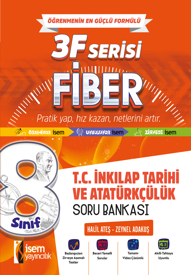 8.SINIF T.C. İNKILAP TARİHİ VE ATATÜRKÇÜLÜK SORU BANKASI - İsem Yayıncılık kitap kapağı