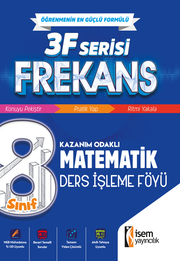 8.SINIF MATEMATİK DERS ANLATIM FÖYÜ - İsem Yayıncılık kitap kapağı