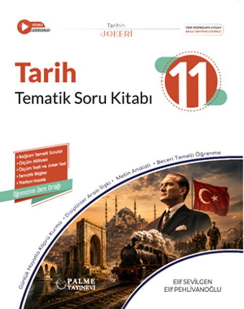 Palme Yayınları 11. Sınıf Tarih Joker Tematik Soru Kitabı - Palme Yayınları kitap kapağı
