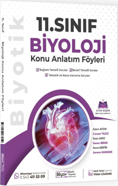 Biyotik Yayınları 11. Sınıf Biyoloji Konu Anlatım Föyleri - Biyotik Yayınları kitap kapağı