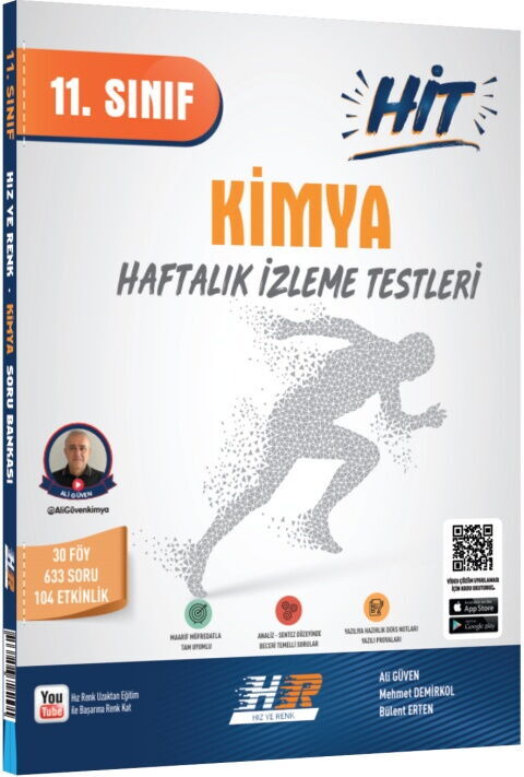 Hız ve Renk Yayınları 11. Sınıf Kimya Hit Soru Bankası - Hız ve Renk Yayınları kitap kapağı