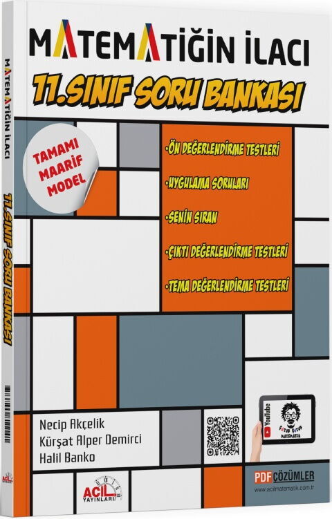 Acil Yayınları 11. Sınıf Matematiğin İlacı Soru Bankası - Acil Yayınları kitap kapağı