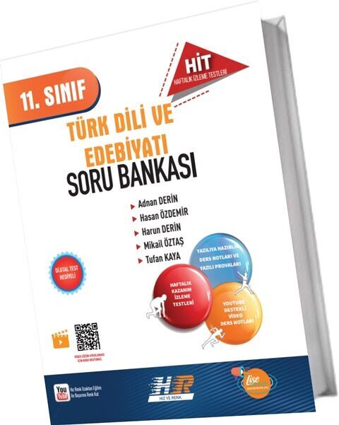 Hız ve Renk 11. Sınıf Türk Dili ve Edebiyatı HİT Soru Bankası - Hız ve Renk Yayınları kitap kapağı