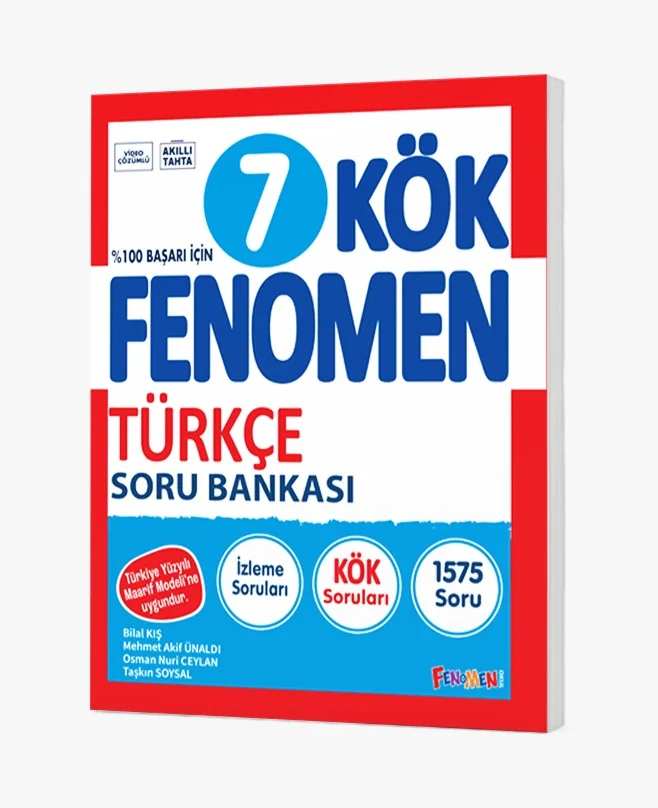 FENOMEN 7 KÖK TÜRKÇE SORU BANKASI - FENOMEN OKUL YAYINLARI kitap kapağı