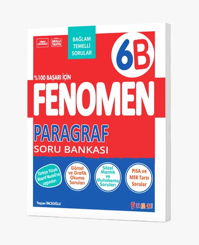 FENOMEN 6 PARAGRAF (B) SORU BANKASI - FENOMEN OKUL YAYINLARI kitap kapağı