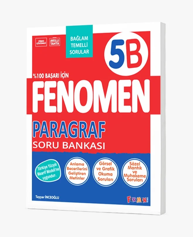 FENOMEN 5 PARAGRAF (B) SORU BANKASI - FENOMEN OKUL YAYINLARI kitap kapağı
