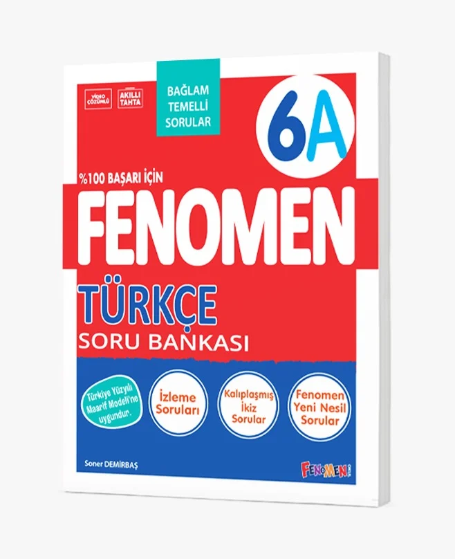 FENOMEN 6 TÜRKÇE (A) SORU BANKASI - FENOMEN OKUL YAYINLARI kitap kapağı