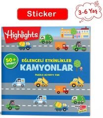 3-6 Yaş Kamyonlar - Sticker Eğlenceli Etkinliklerle Hikayeli Bulmacalar Dikkat Atölyesi Yayınları