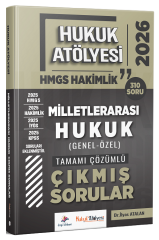 Dizgi Kitap 2026 Hukuk Atölyesi HMGS Hakimlik Milletlerarası Hukuk Çıkmış Sorular Çözümlü - İlyas Atalan Dizgi Kitap
