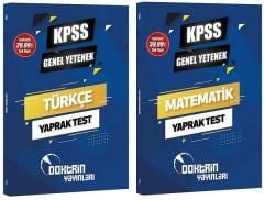 Doktrin KPSS Türkçe+Matematik Yaprak Test 2 li Set Doktrin Yayınları