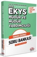 Editör 2026 MEB EKYS Müdür ve Yardımcılığı Soru Bankası Çözümlü Editör Yayınları