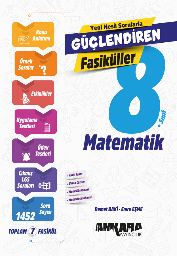 Ankara Yayıncılık 8. Sınıf Güçlendiren Matematik Fasiküller - Ankara Yayıncılık kitap kapağı
