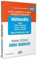 Editör 2023 GYS ÜDS Çevre, Şehircilik ve İklim Değişikliği Bakanlığı Mühendis Ünvan Değişikliği Soru Bankası Editör Yayınları