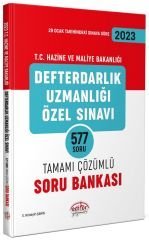 Editör 2023 Maliye Bakanlığı Defterdarlık Uzmanlığı Sınavı Soru Bankası Çözümlü Editör Yayınları